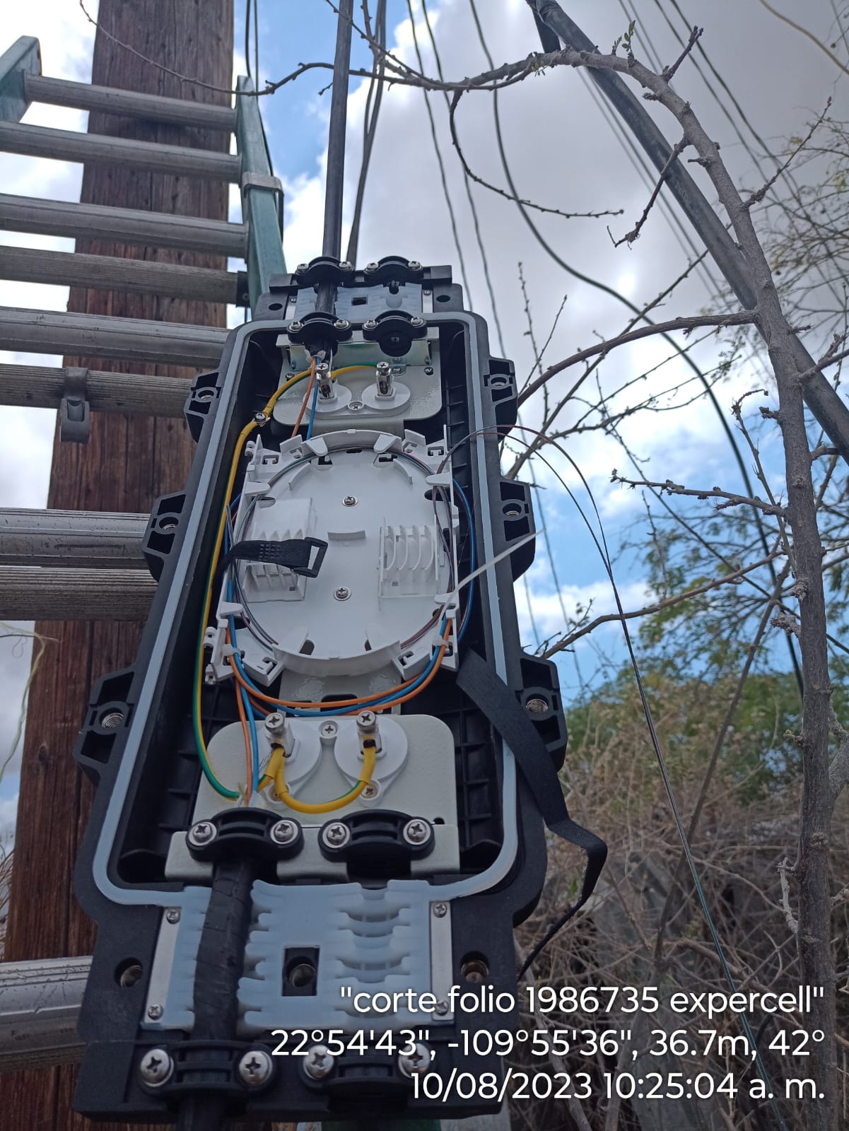 Caja de empalme de fibra óptica