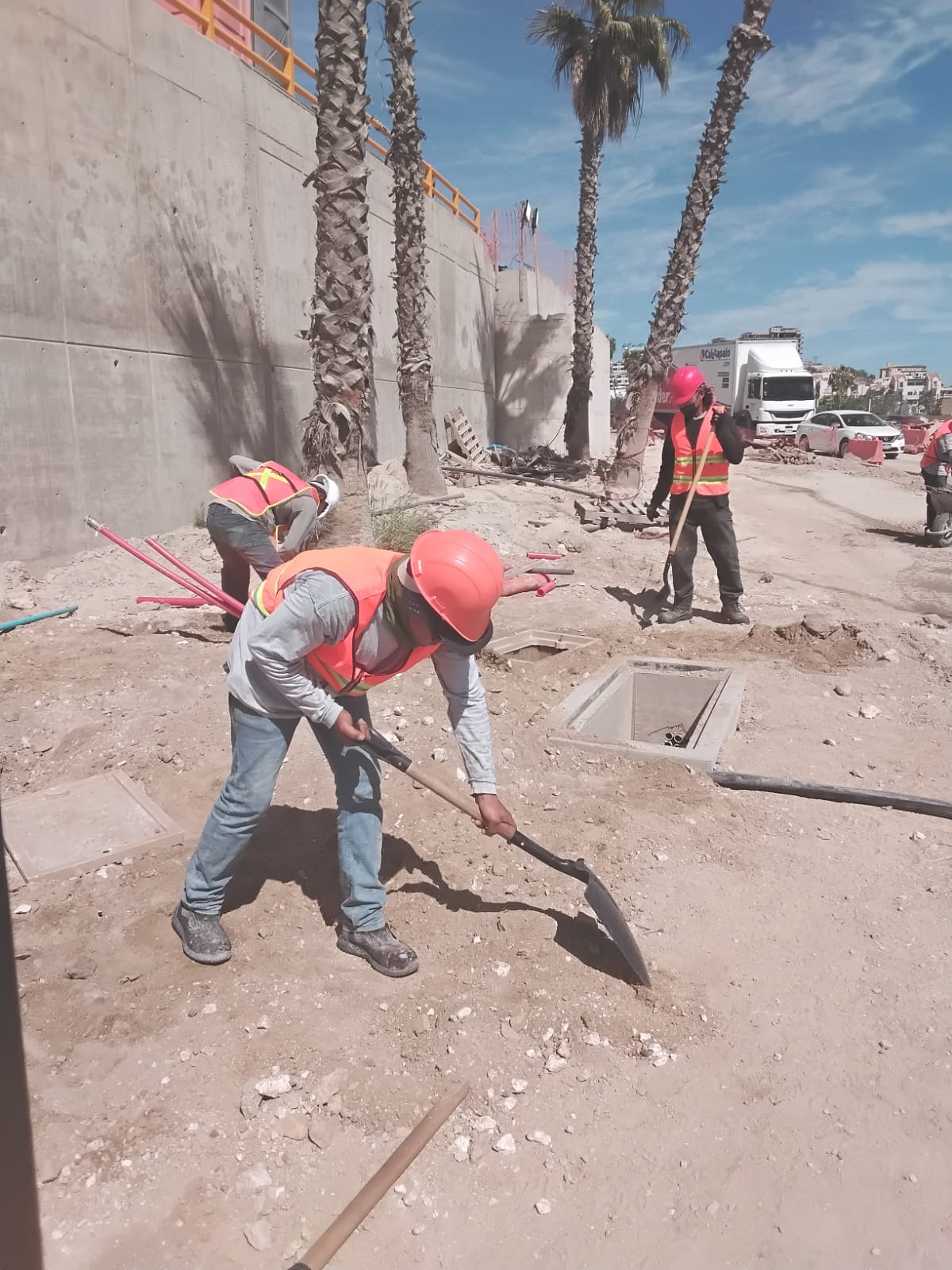 Equipo de trabajo en obra