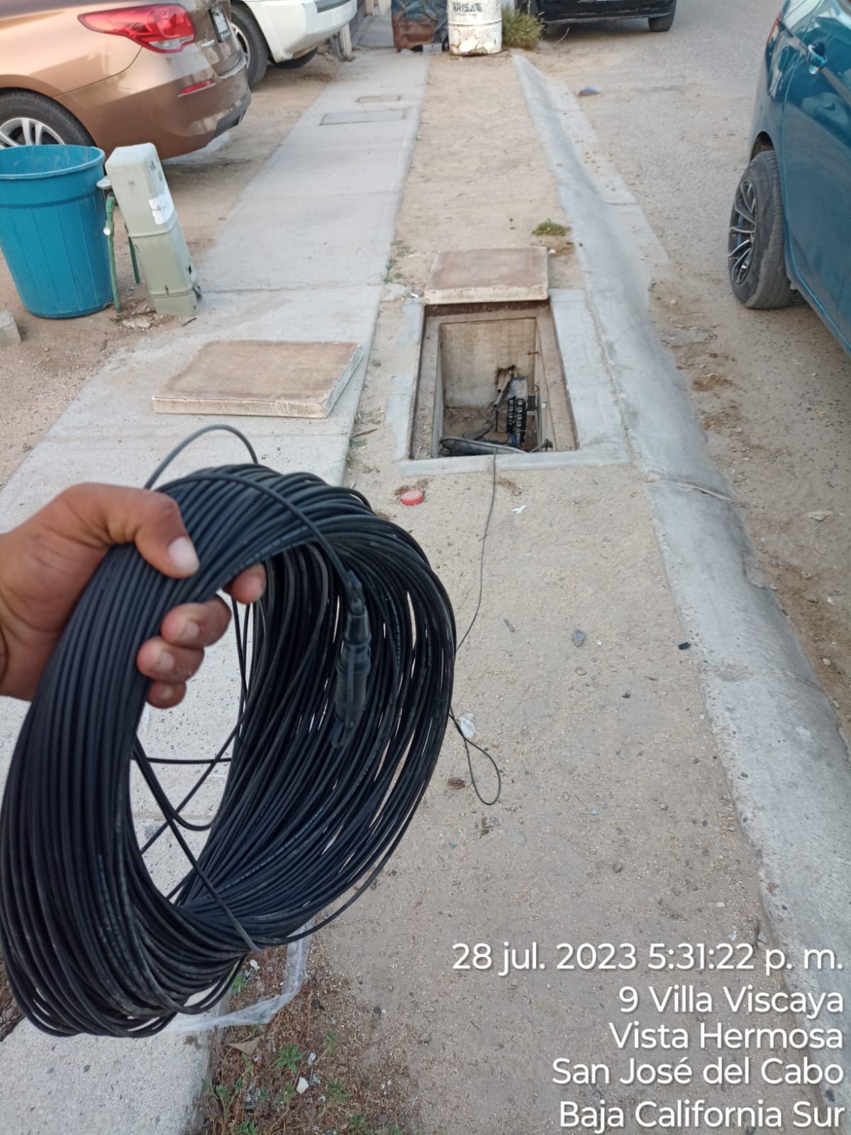 Tendido de fibra óptica
